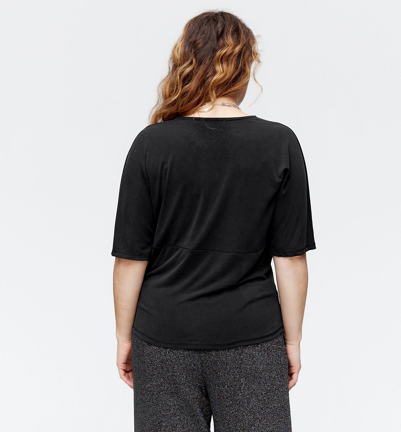 V-neckline top