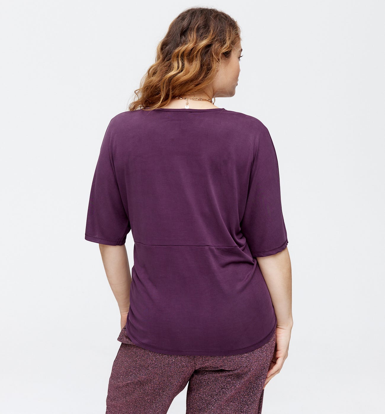 V-neckline top