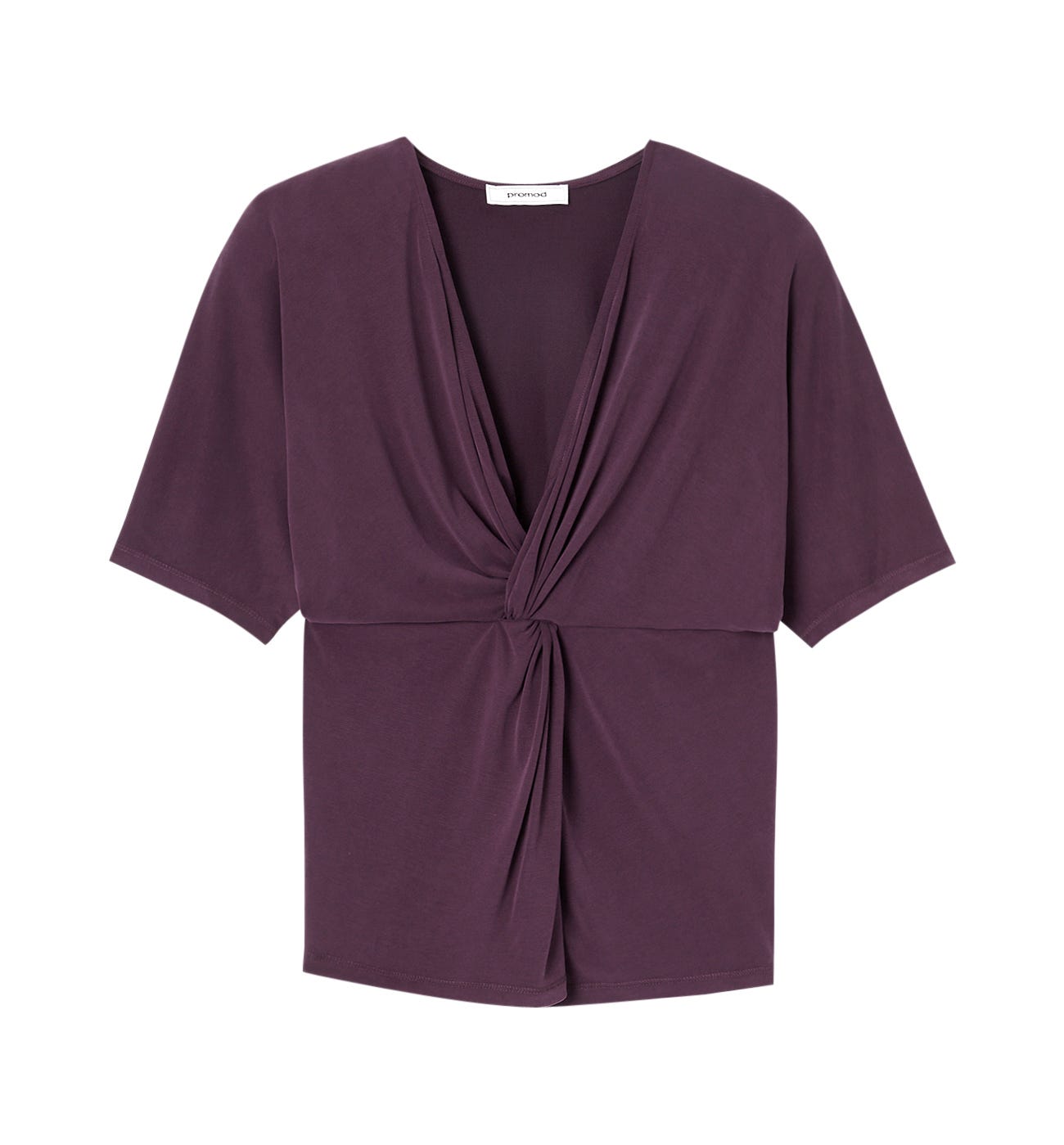 V-neckline top