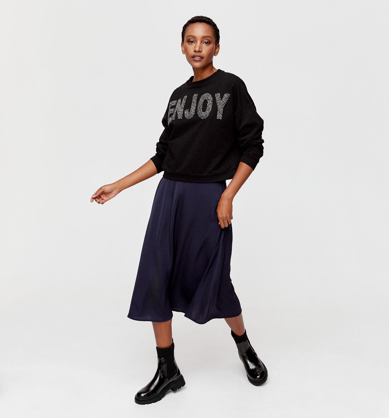 Sweat-shirt à message Femme