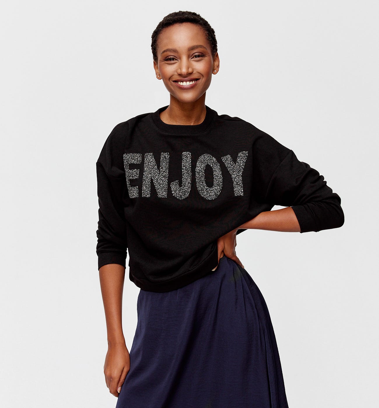 Sweat-shirt à message Femme