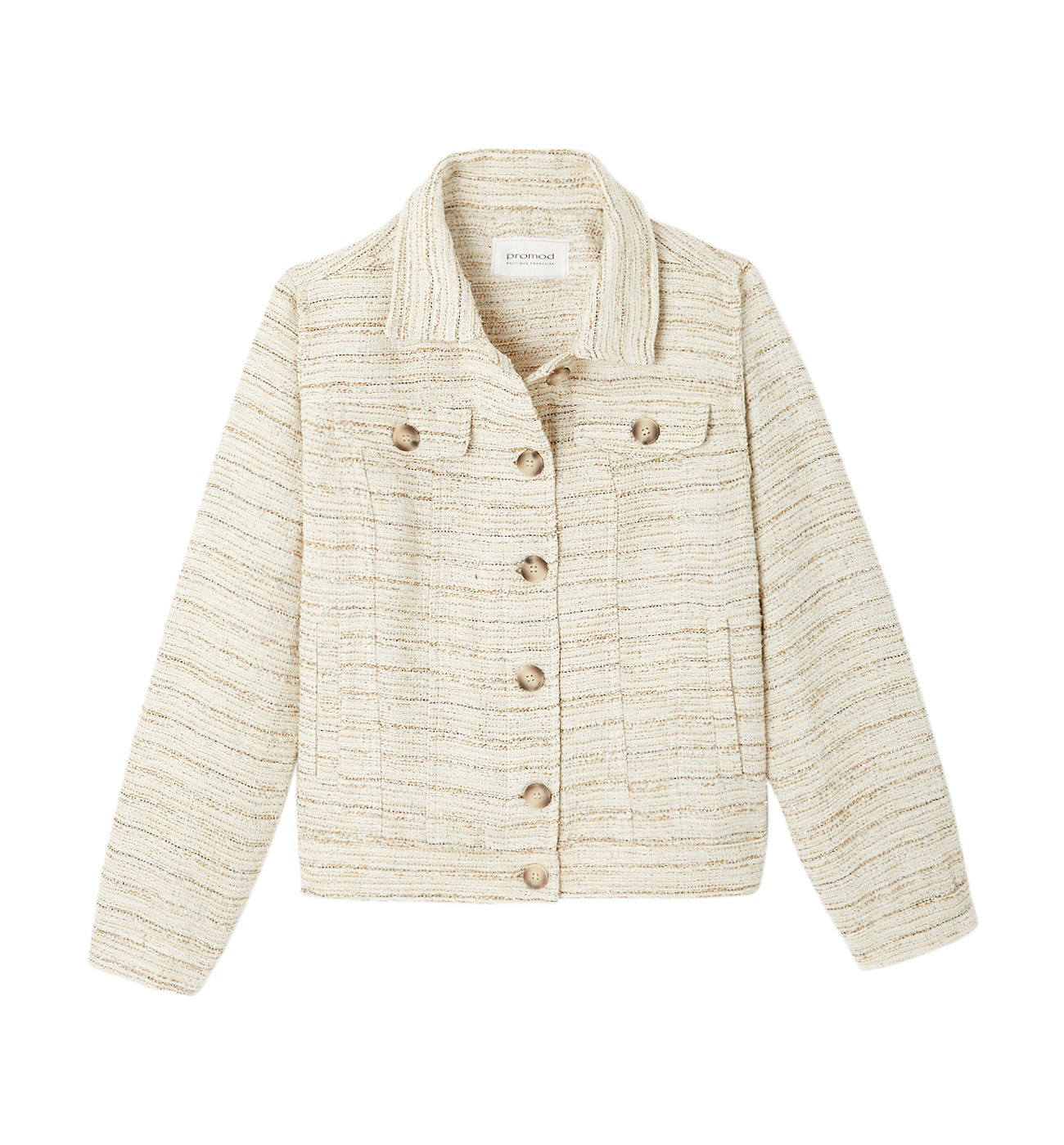 Tweedjacke mit Glanzfäden