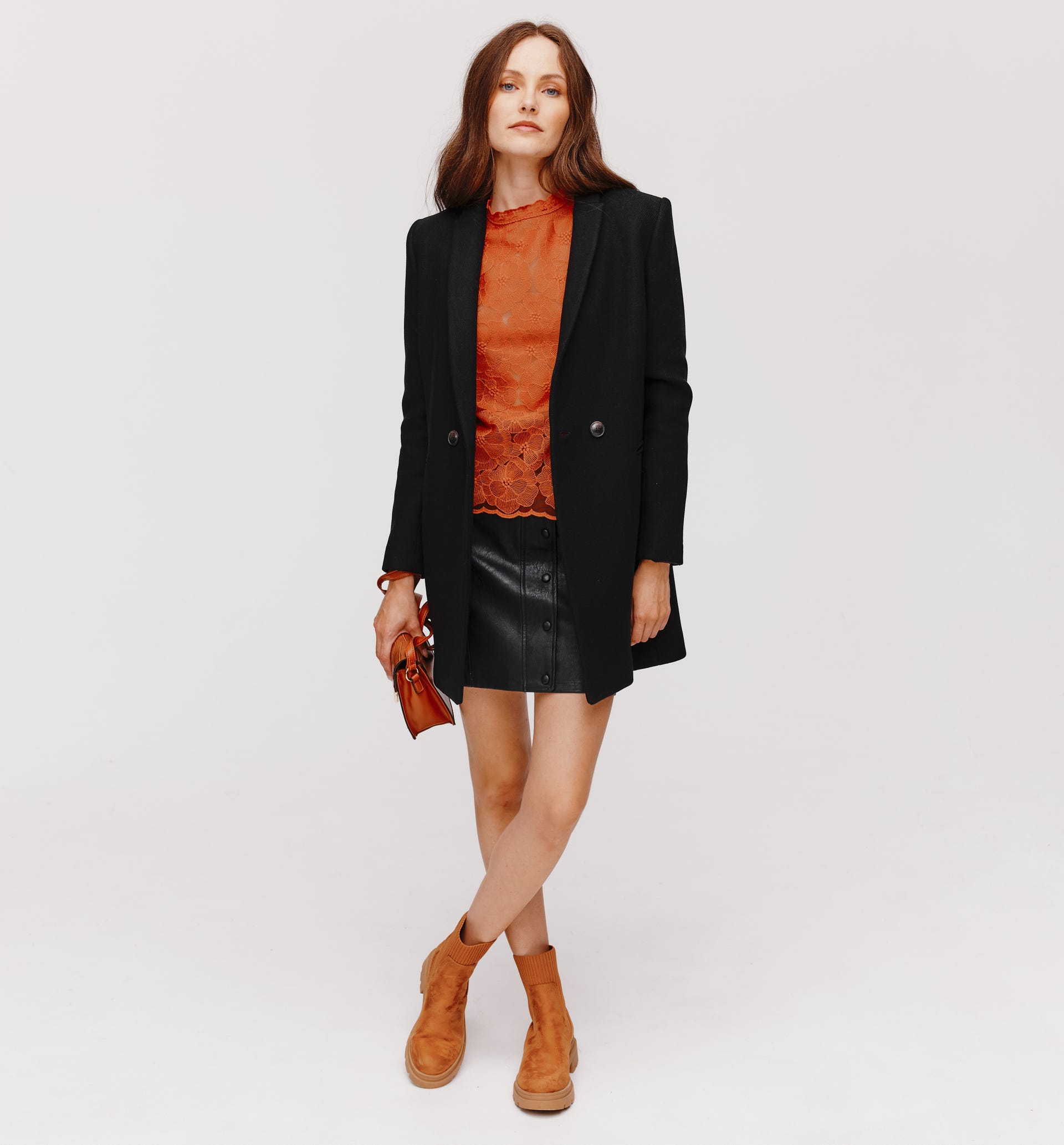 Blusa de tul bordado