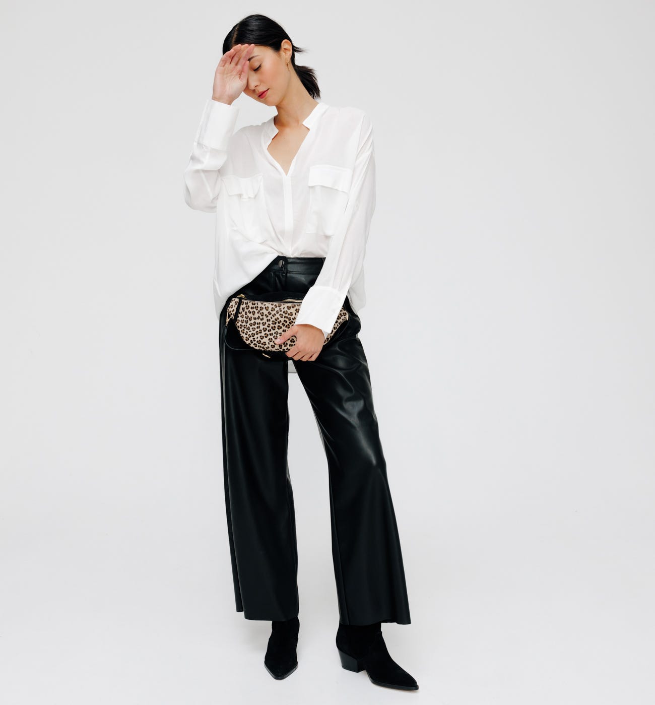 Oversized plain shirt