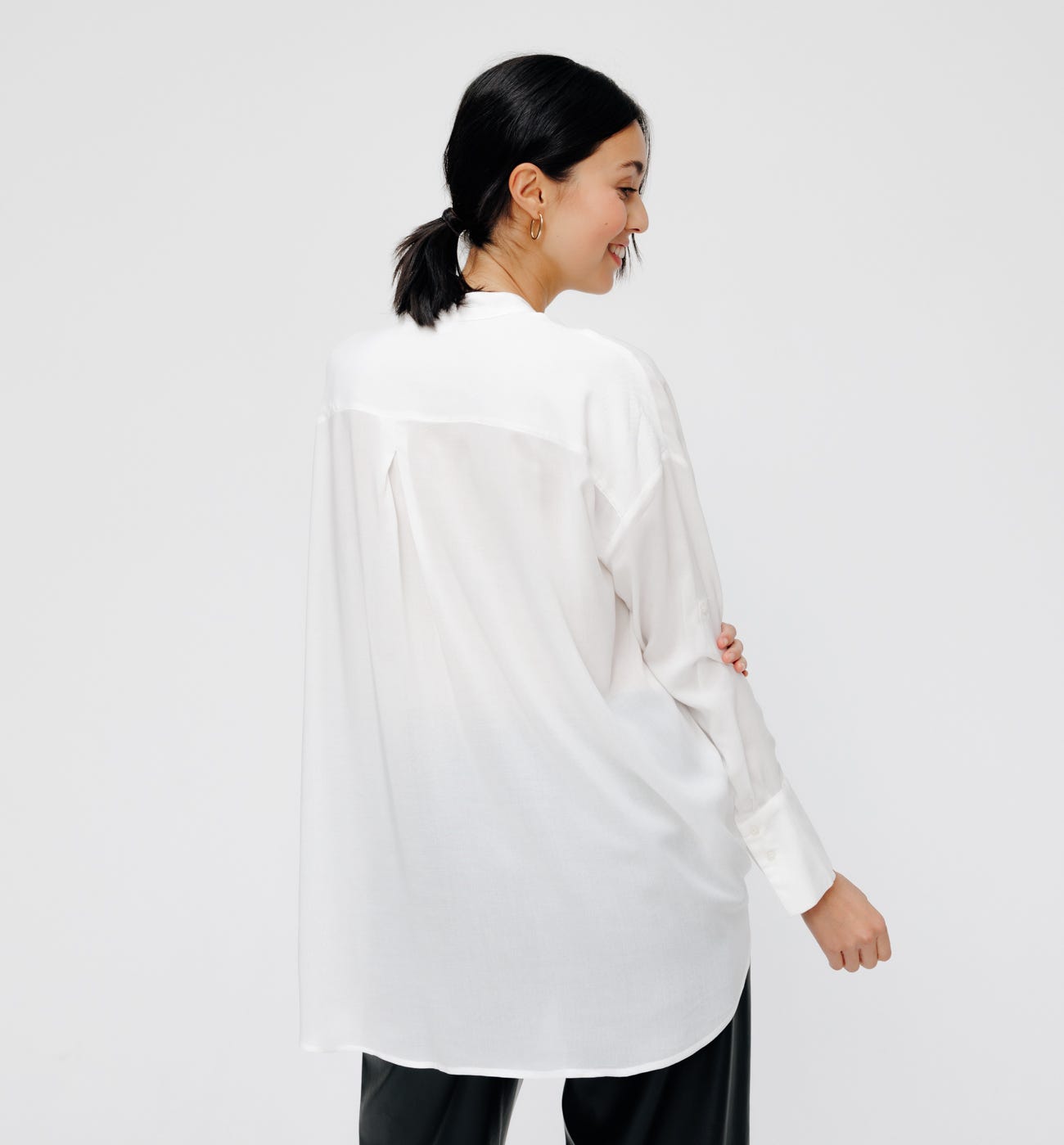 Oversized plain shirt