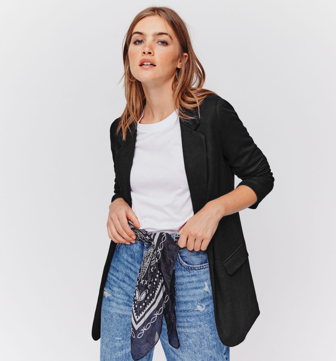 Plain tailored jacket