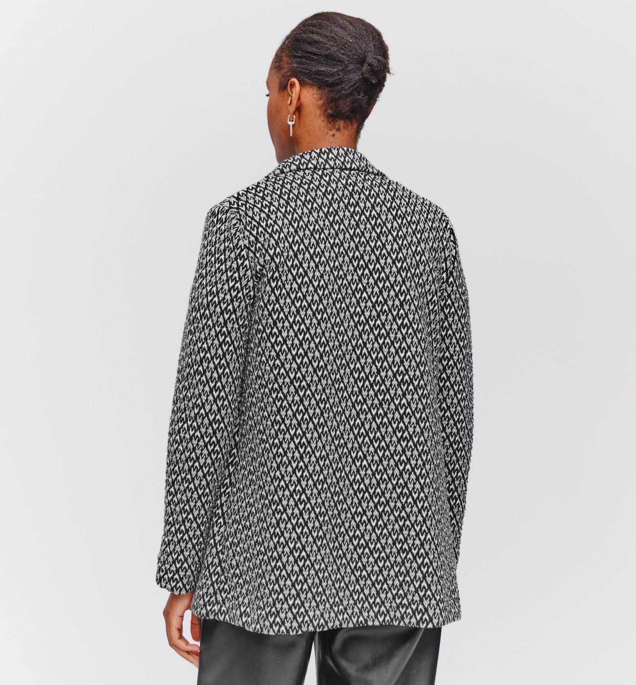 Jersey jacket with glitz