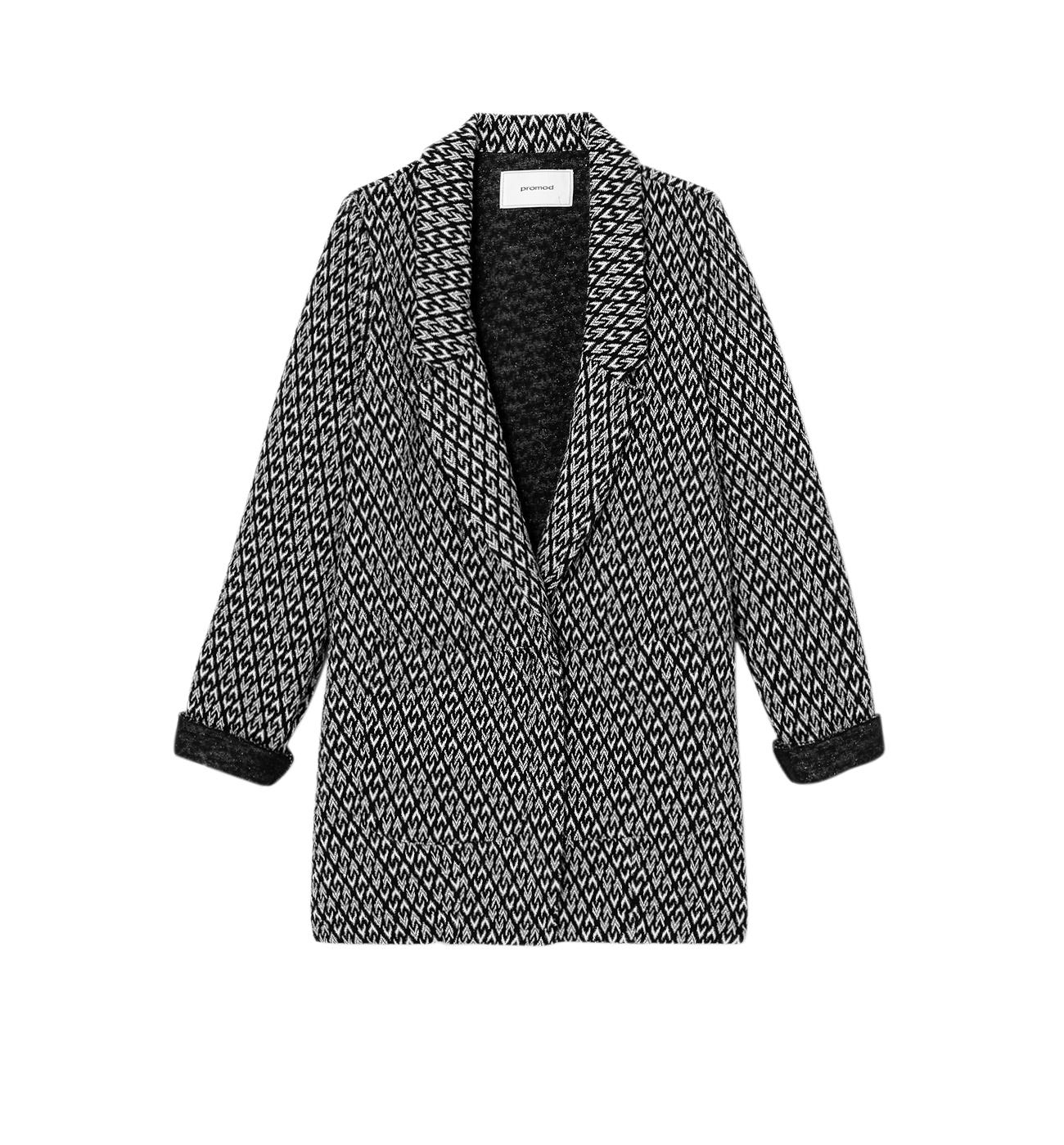 Jersey jacket with glitz