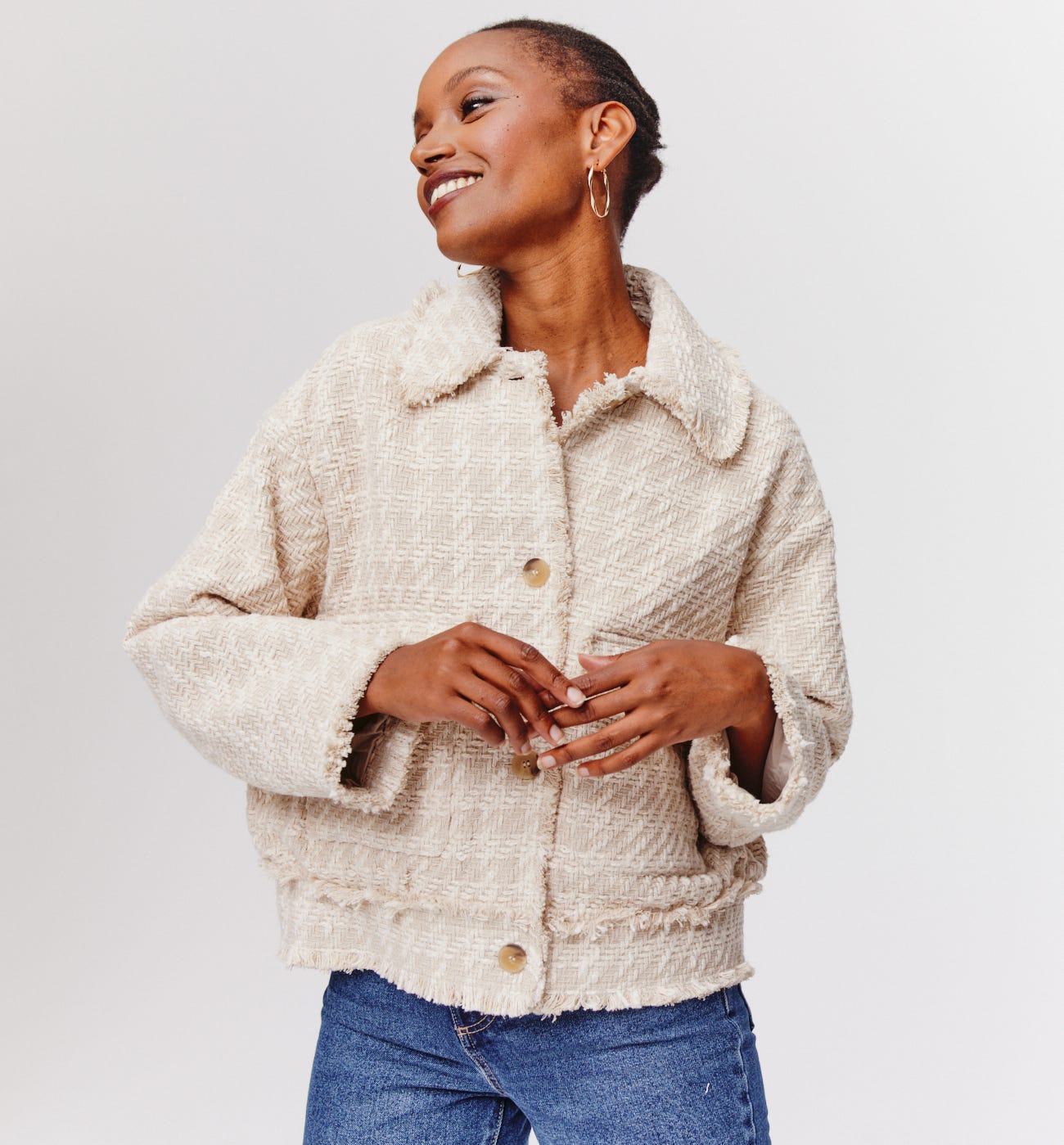 Designer-inspired jacket