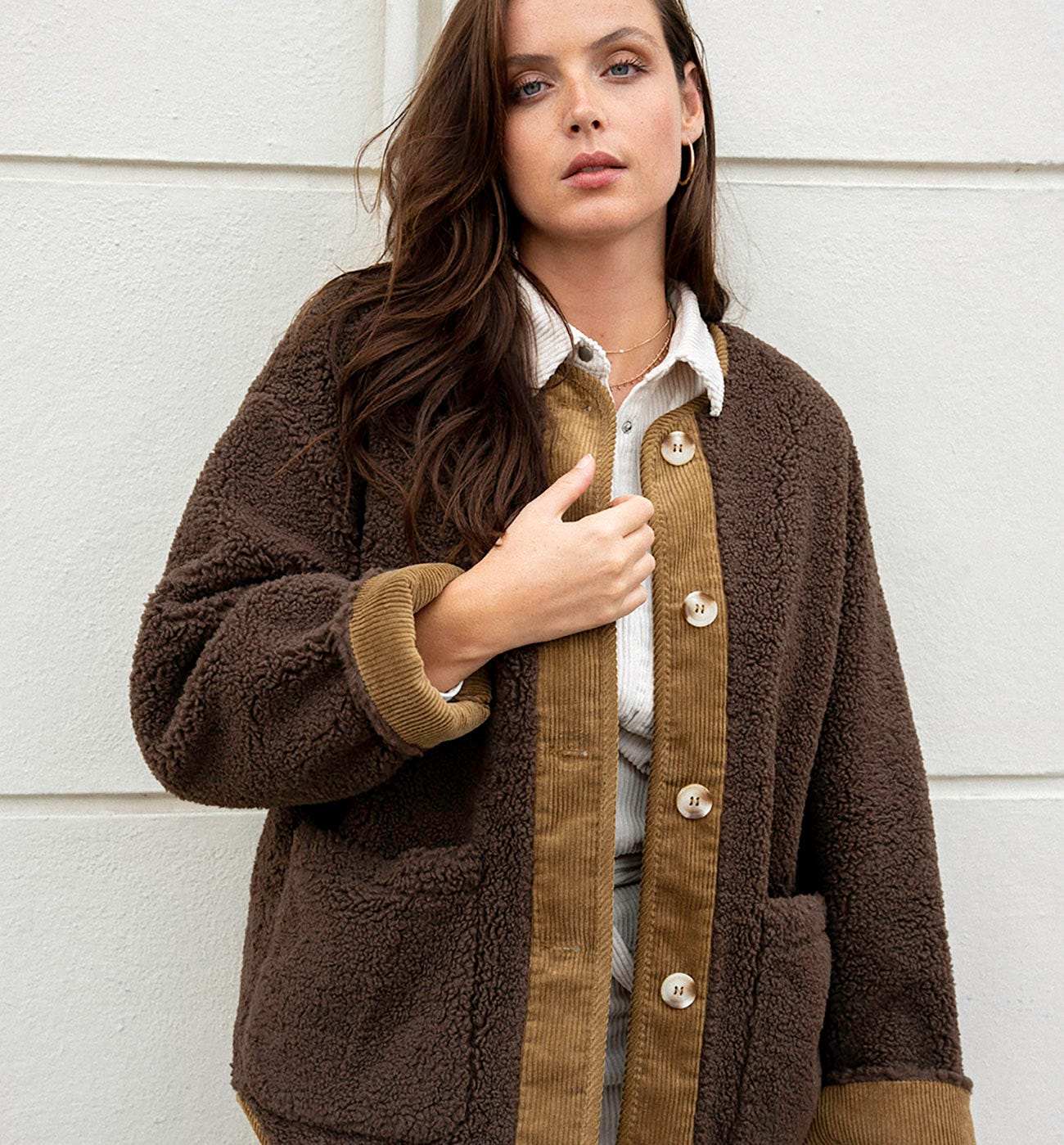 Teddy bear jacket Chestnut brown