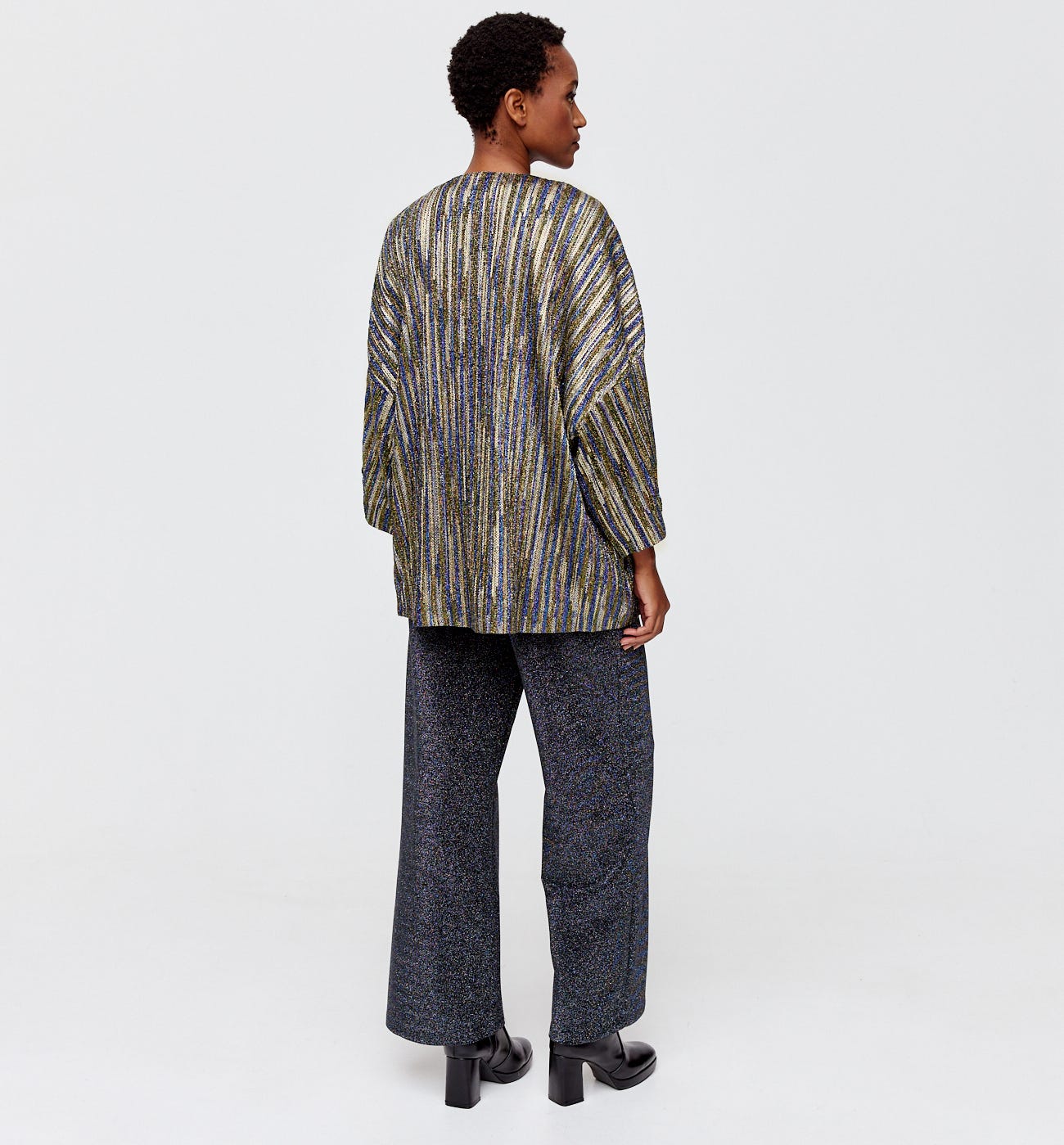 Veste kimono pailletée Femme