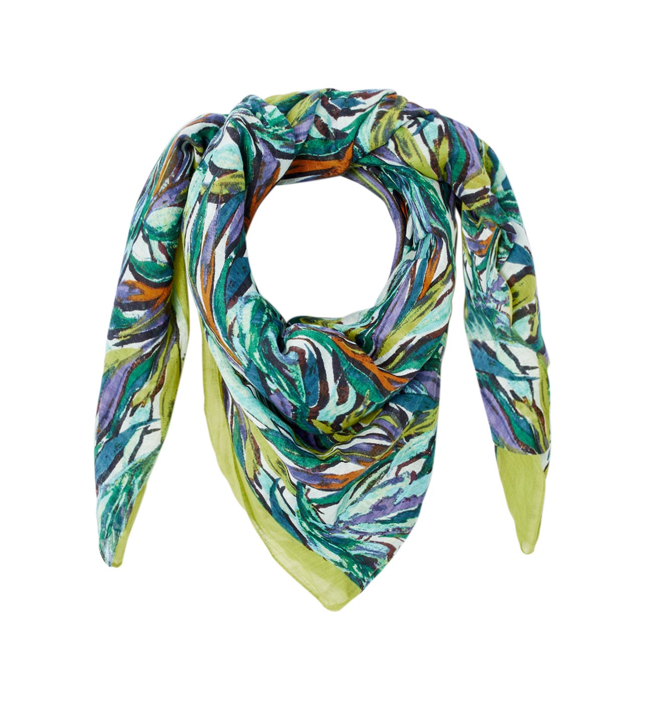 Patterned pareo scarf