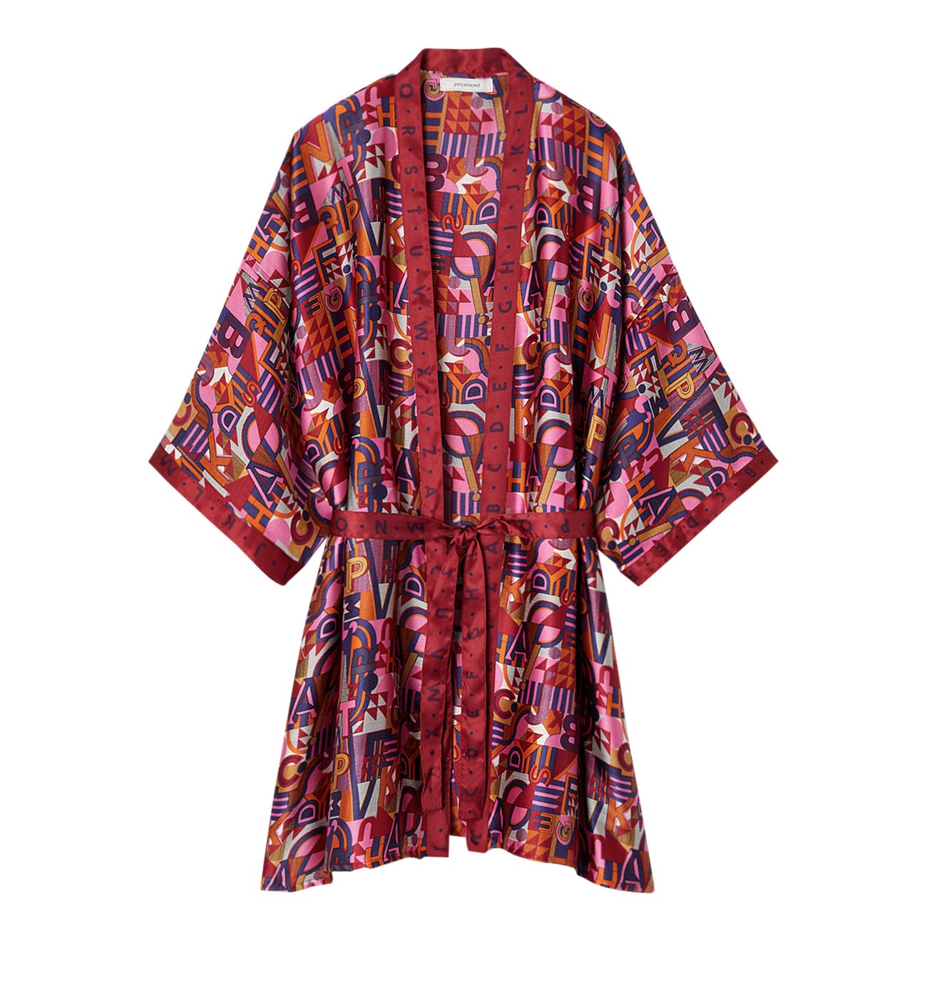 Kimono soyeux imprimé