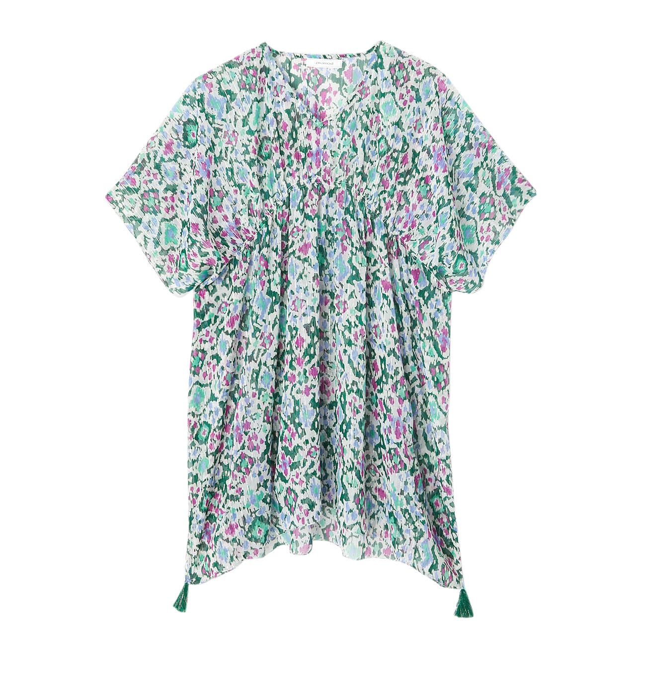 Abito-poncho in voile