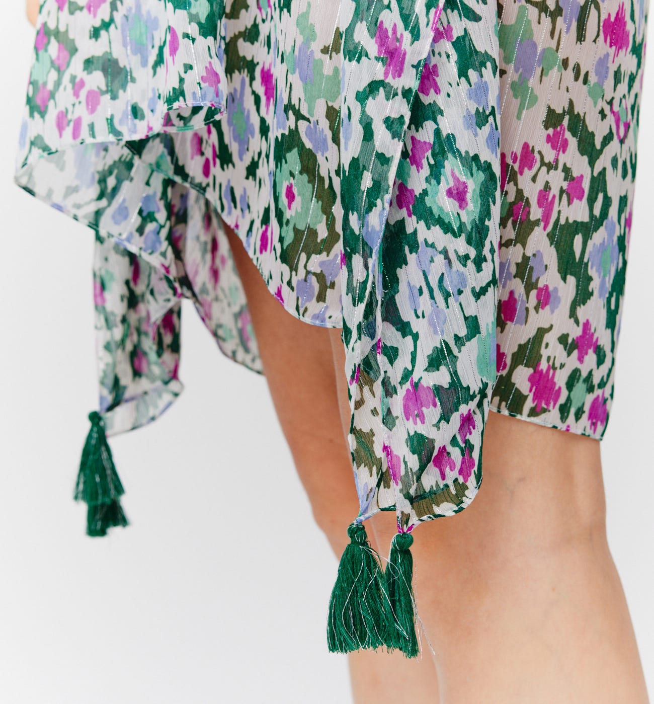 Abito-poncho in voile