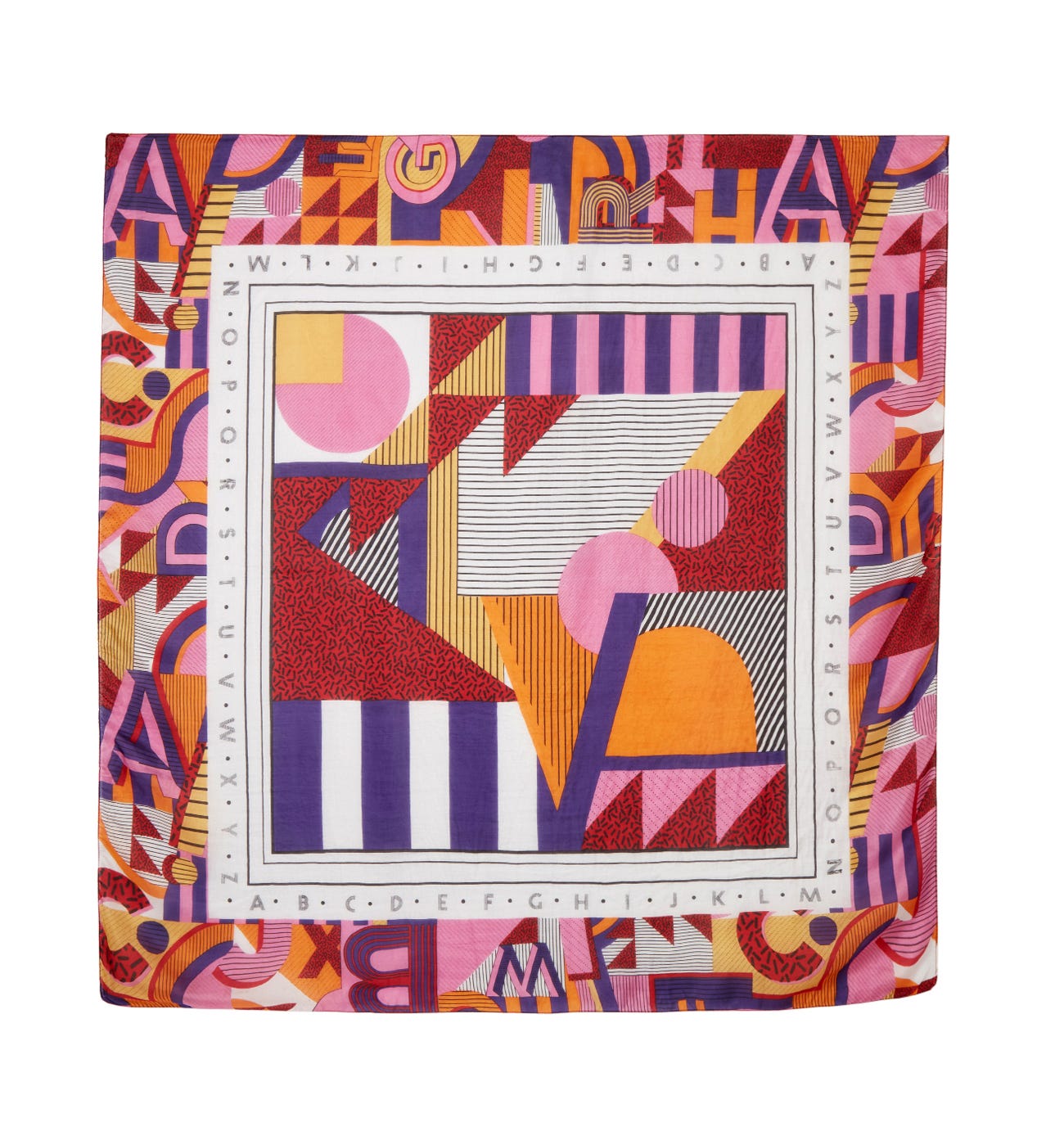 Foulard en soie ABCdaire
