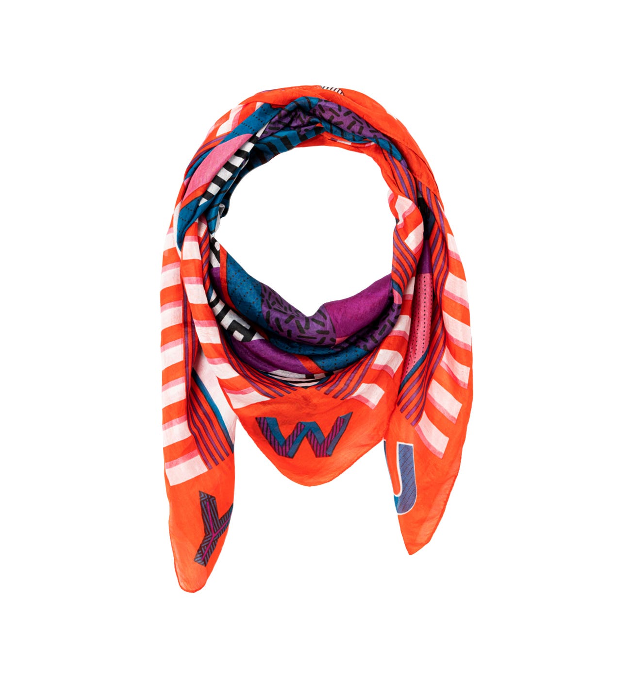 Foulard en soie ABCdaire
