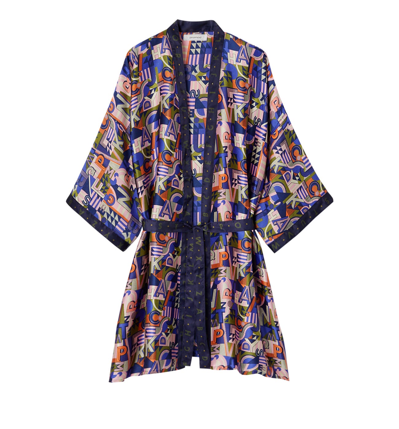 Kimono soyeux imprimé