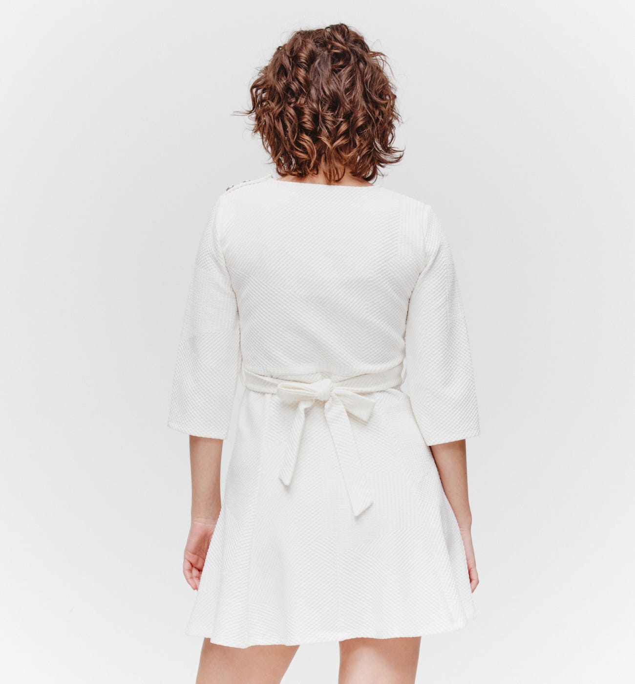 Textured short dress