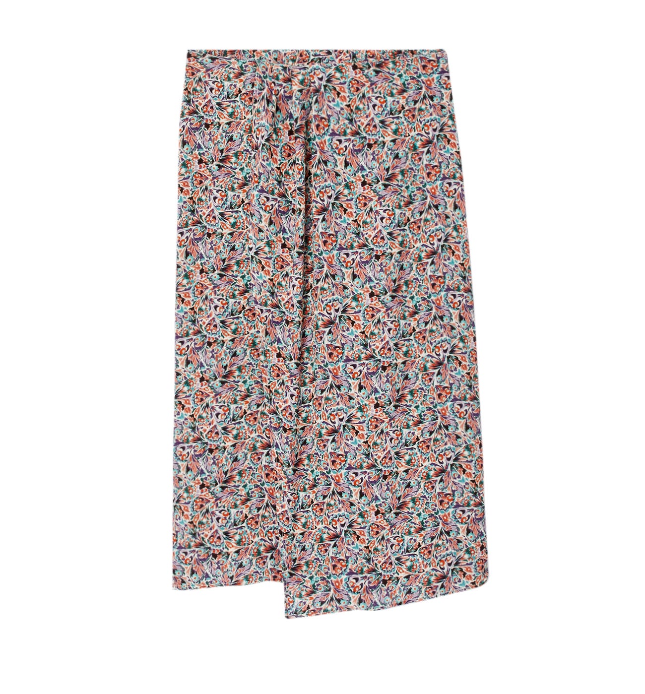 Falda midi estampada