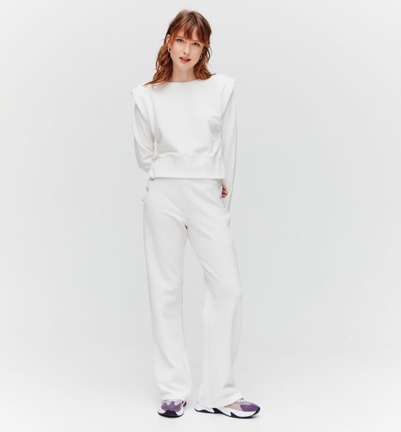 Textured trousers