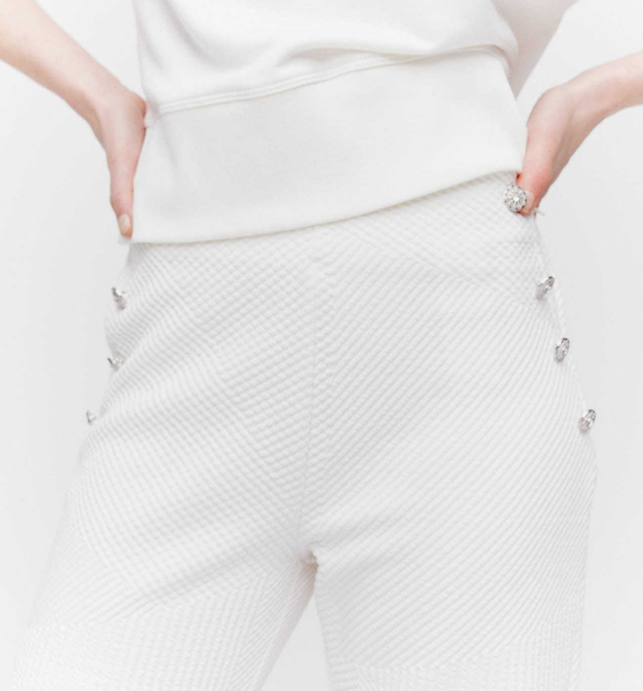 Textured trousers