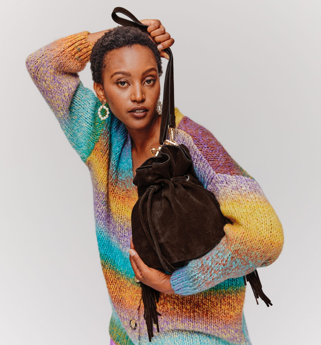 Bolso western piel