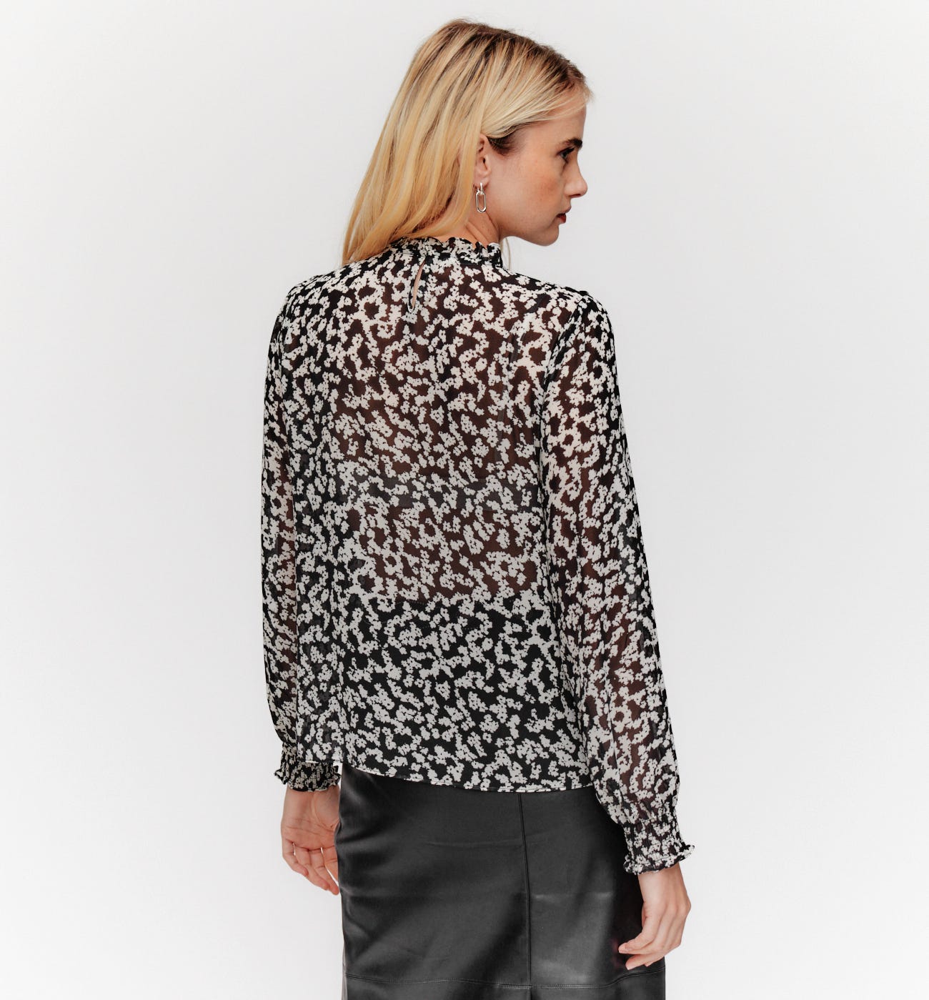 Blusa in voile fantasia