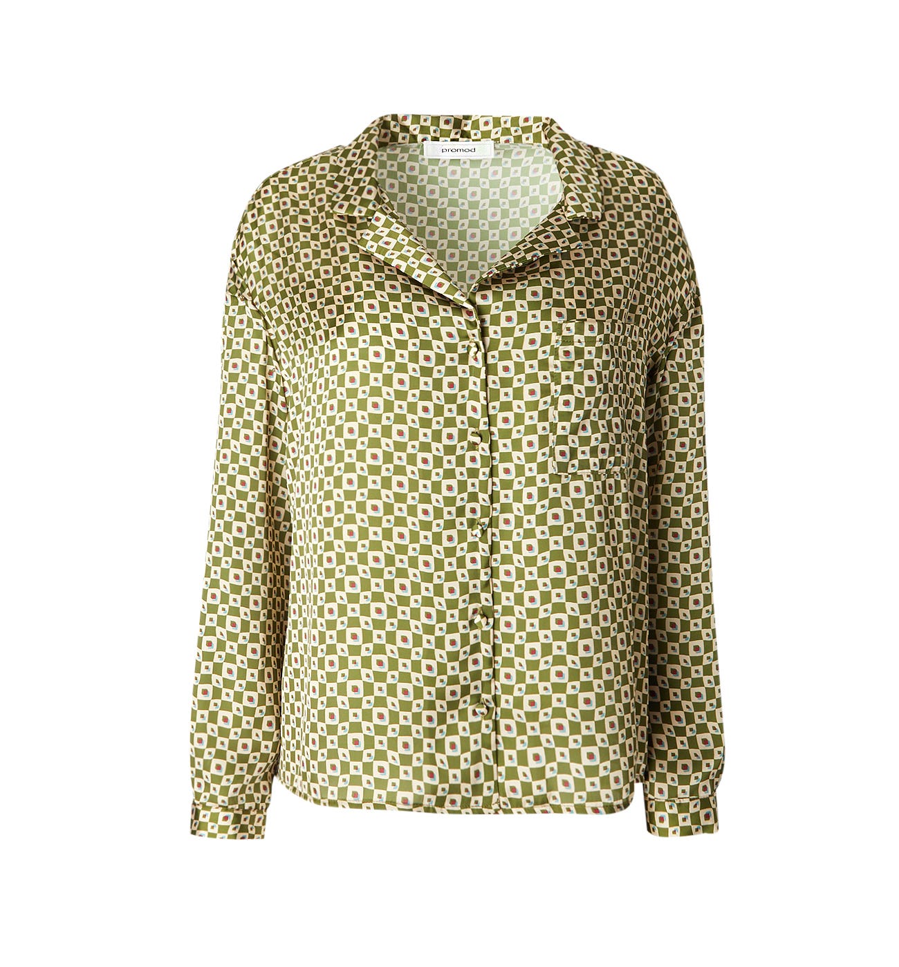 Silky patterned shirt