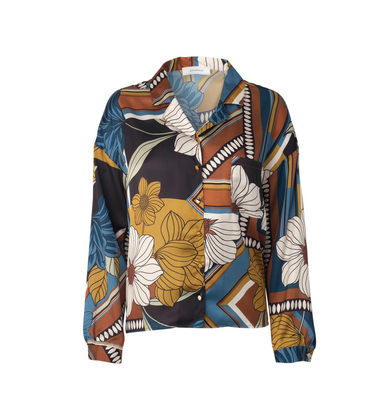 Silky patterned shirt