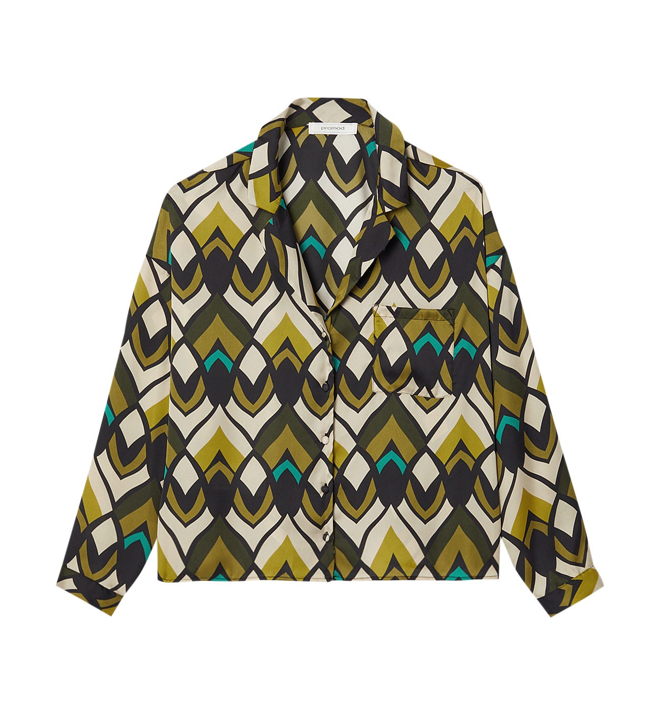 Silky patterned shirt
