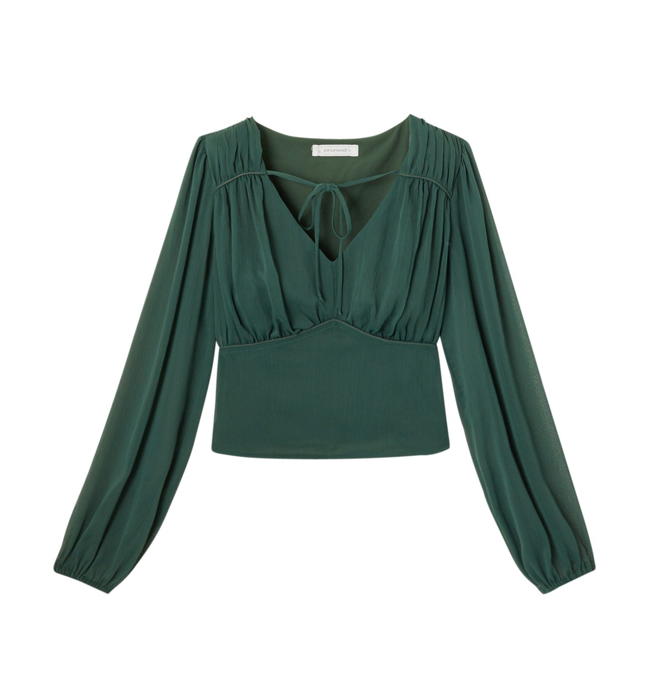 Top cropped in voile
