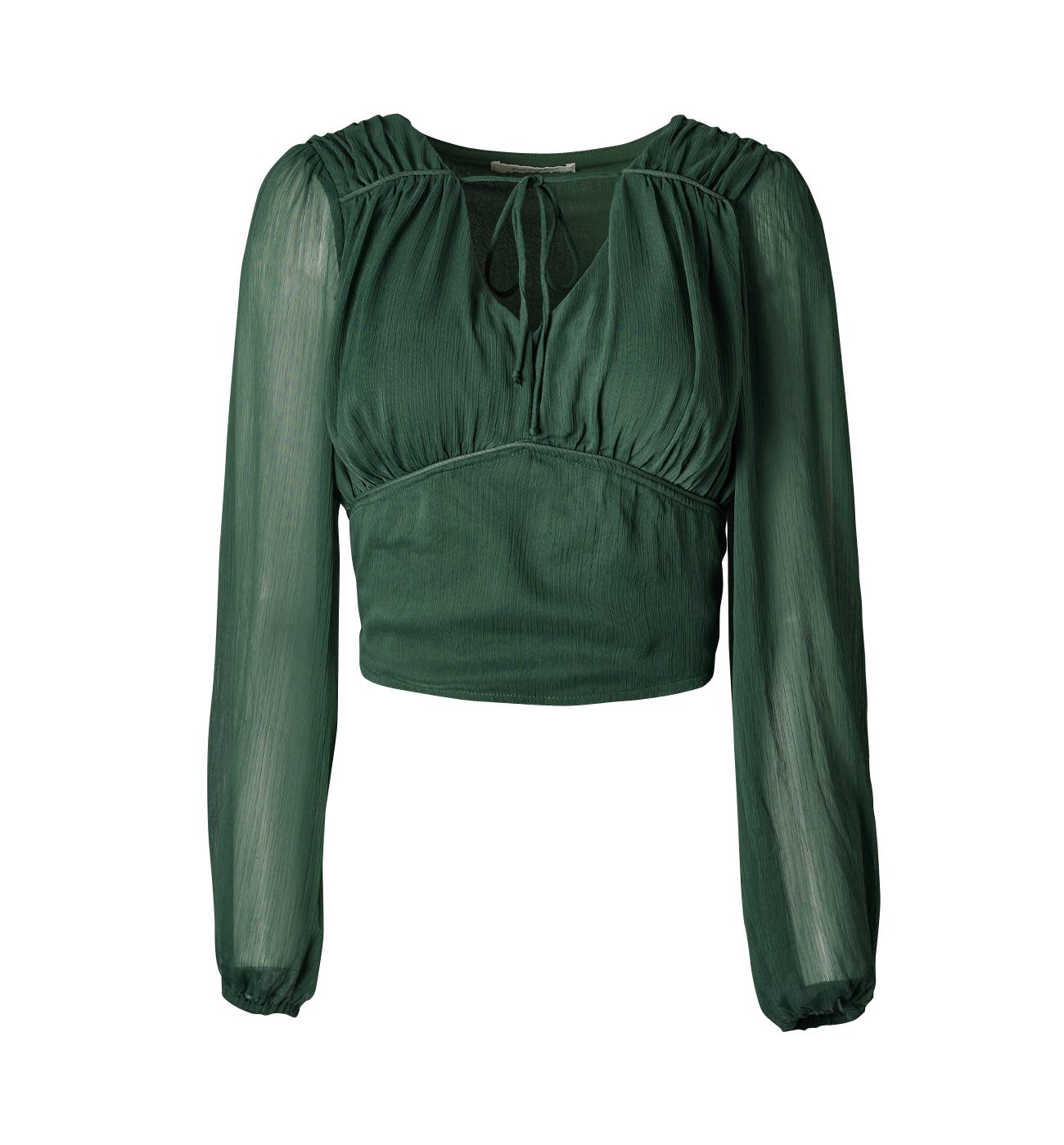 Top cropped in voile