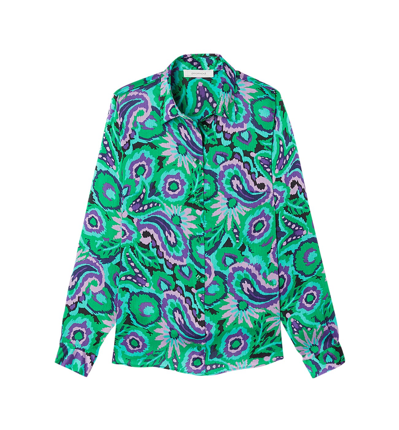 Silky patterned shirt