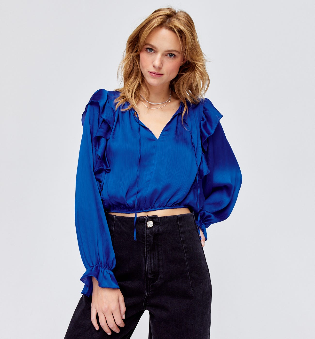 Blouse à volants Femme