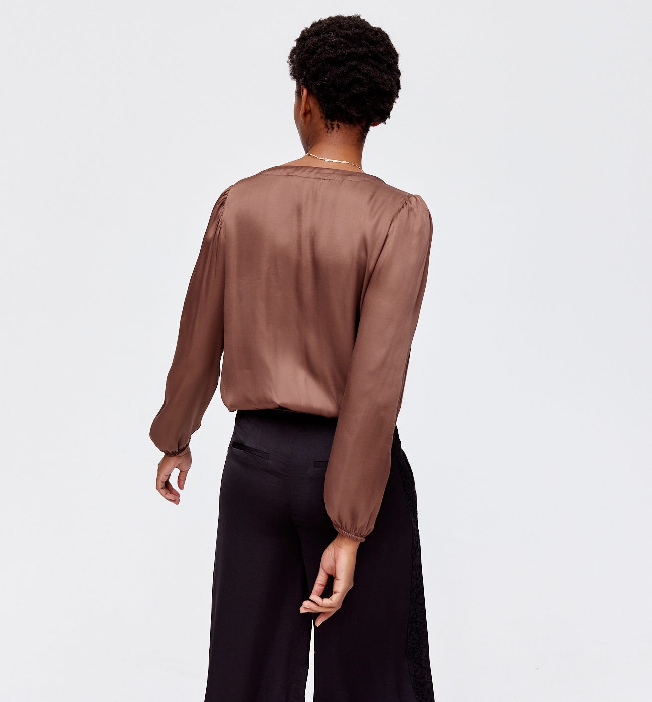 Seidige Bluse