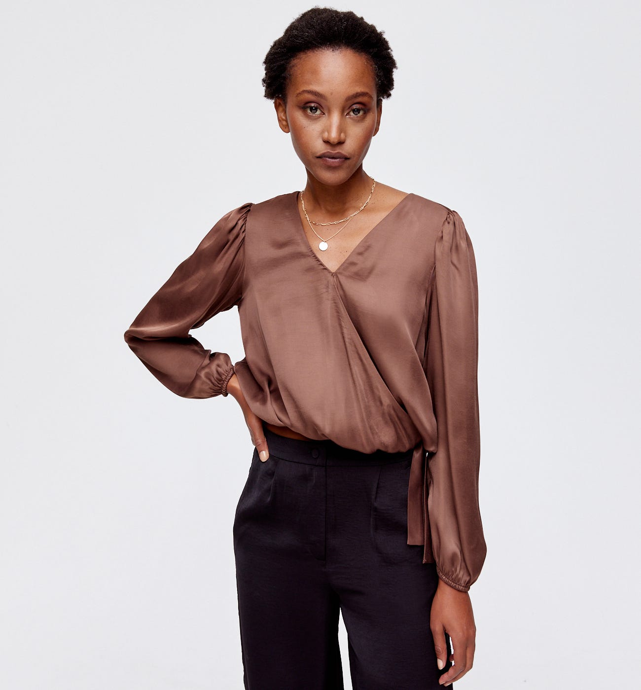 Blouse soyeuse Femme