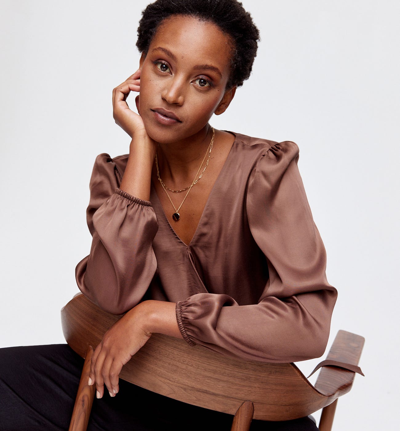Blouse soyeuse Femme