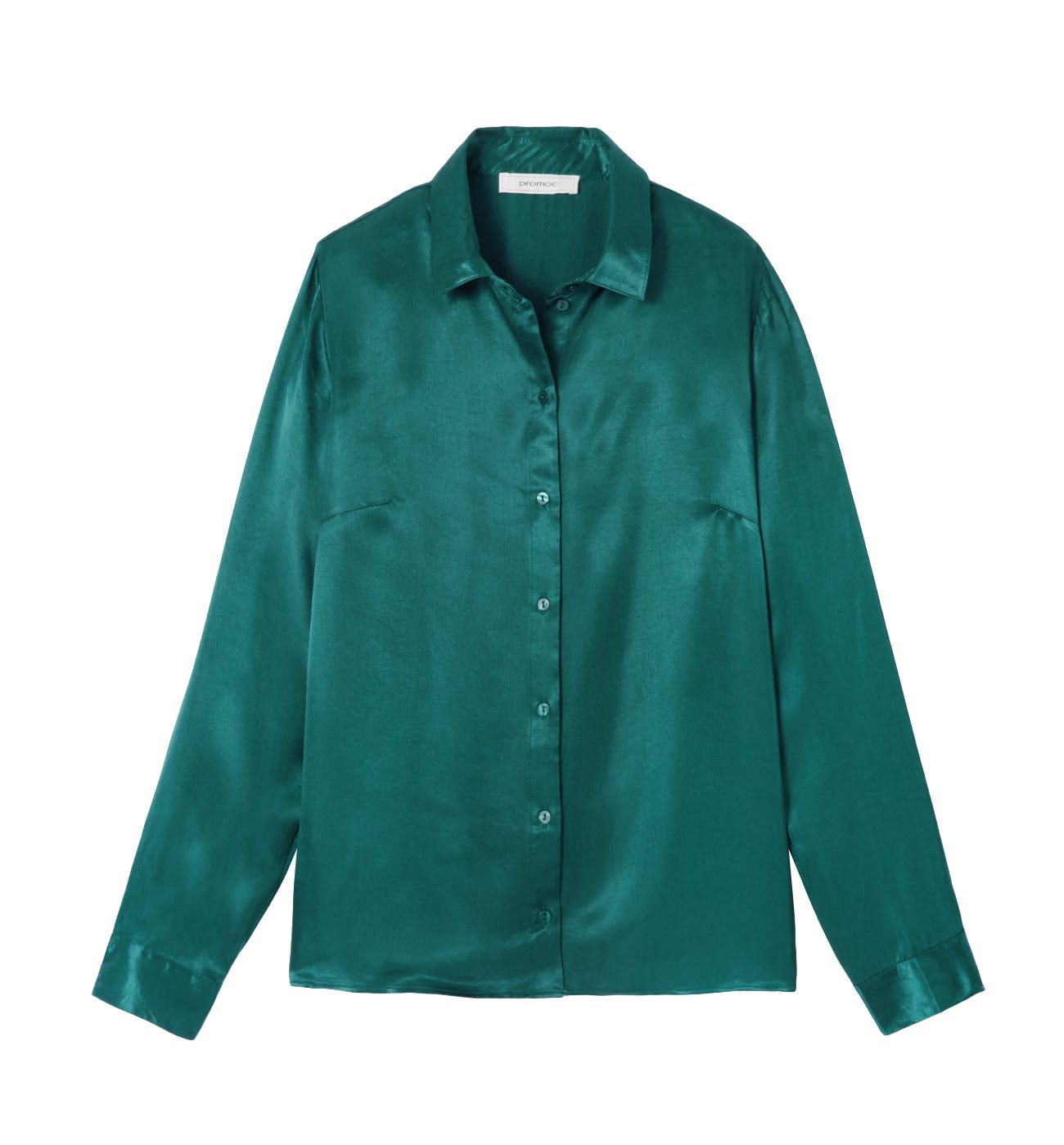 Camisa sedosa lisa