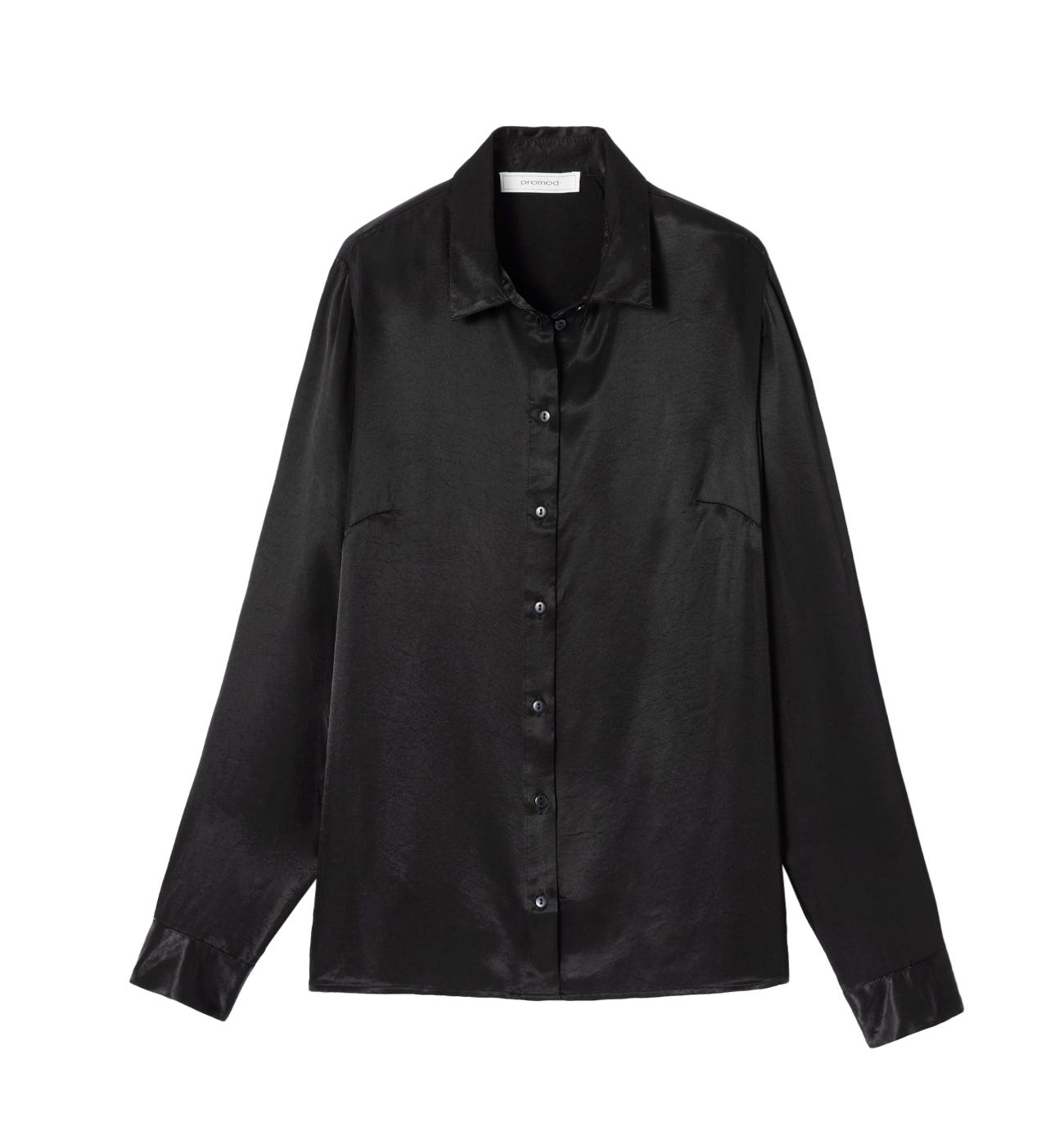 Camisa sedosa lisa
