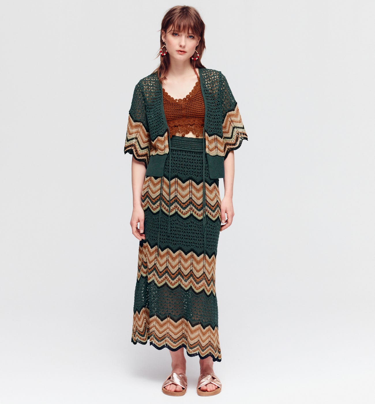 Falda larga crochet