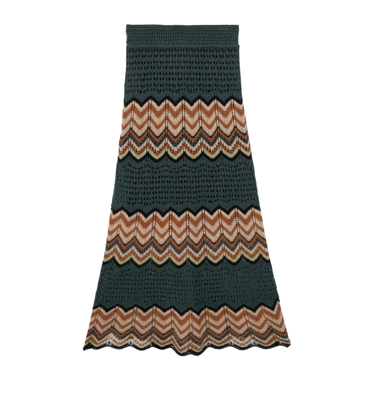 Falda larga crochet