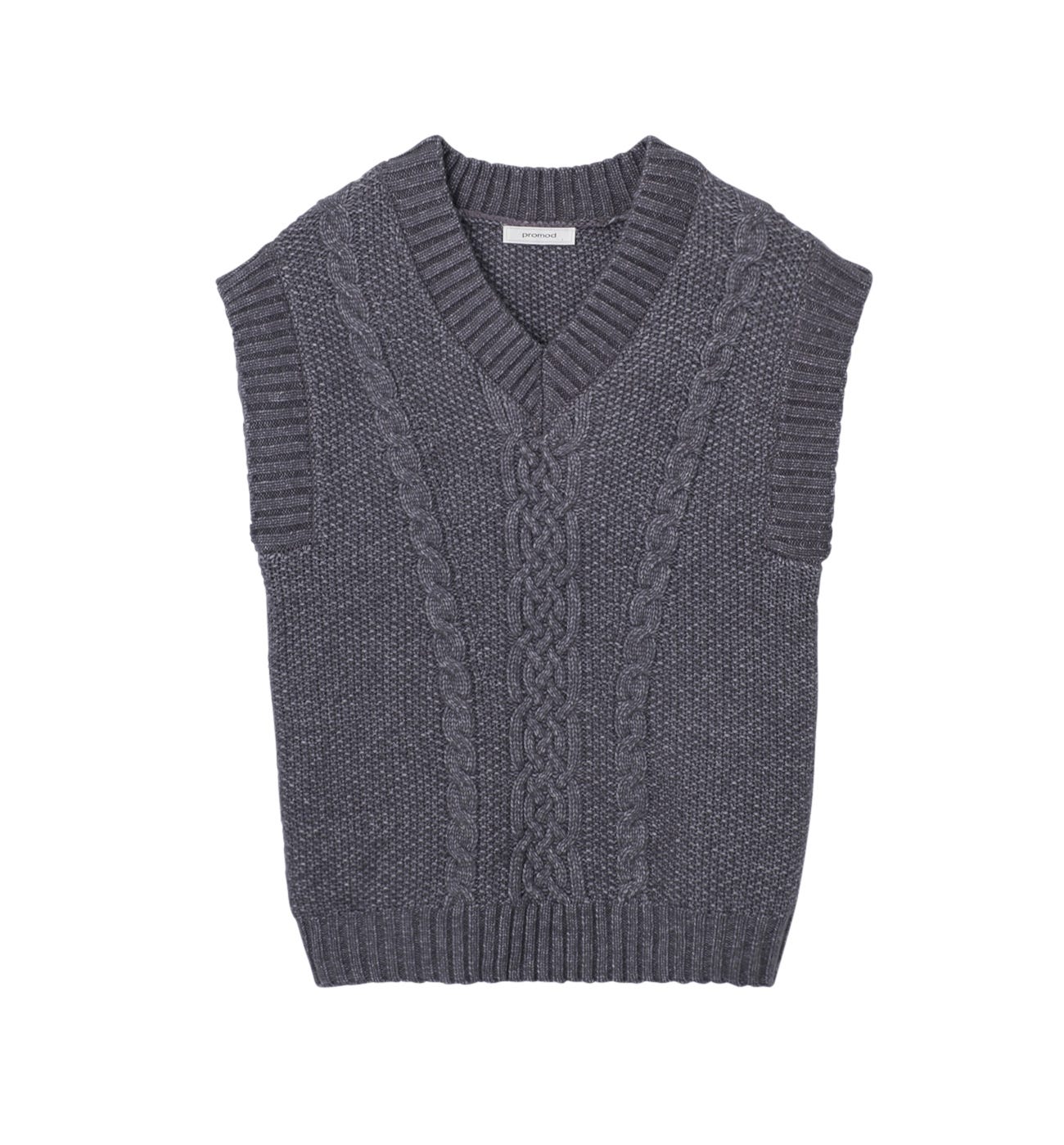 Pull sans manches torsadé