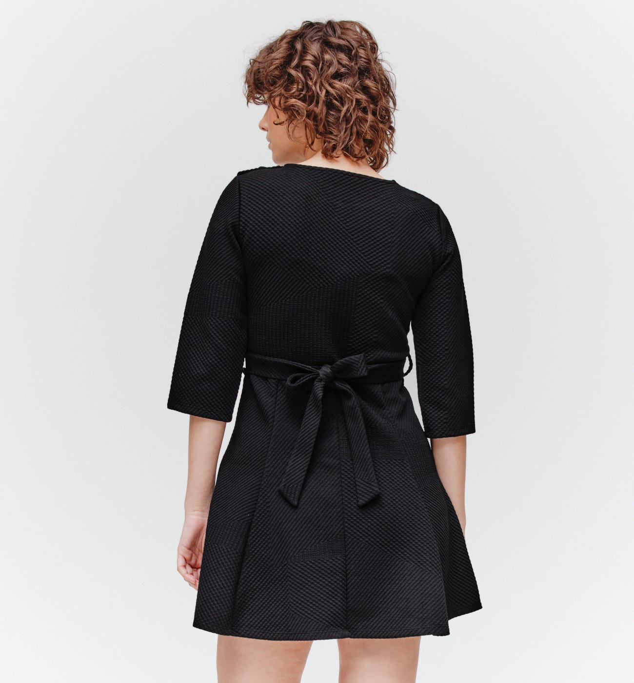 Textured short dress