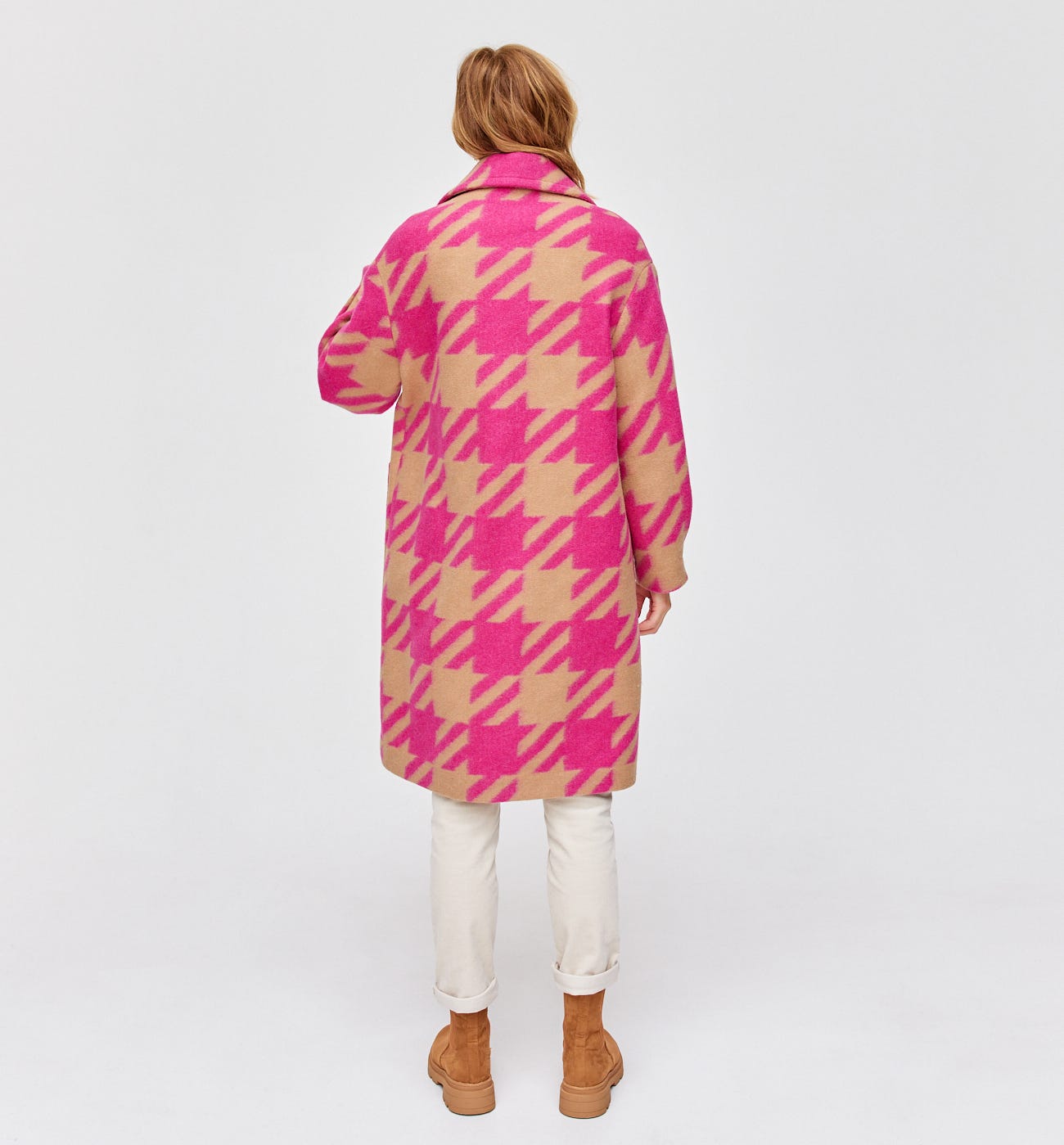 Checked coat