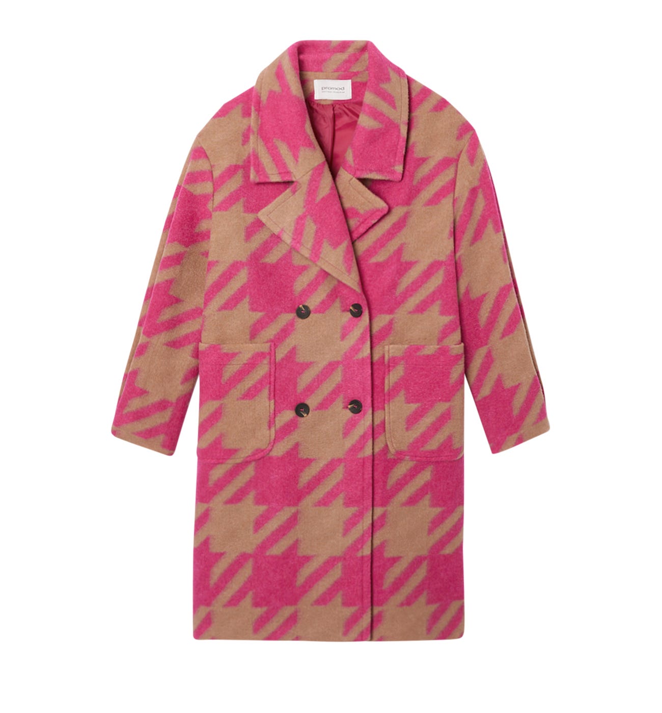 Checked coat