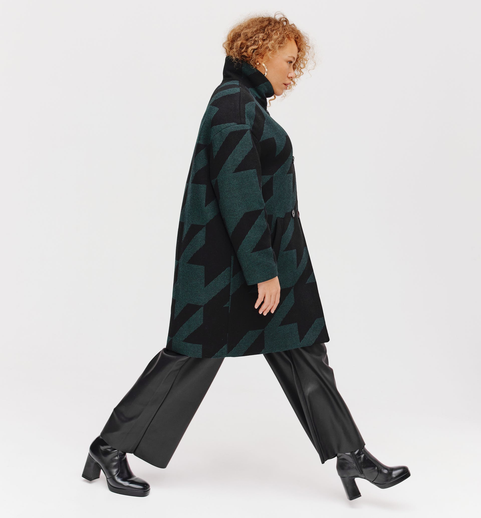Wool blend coat