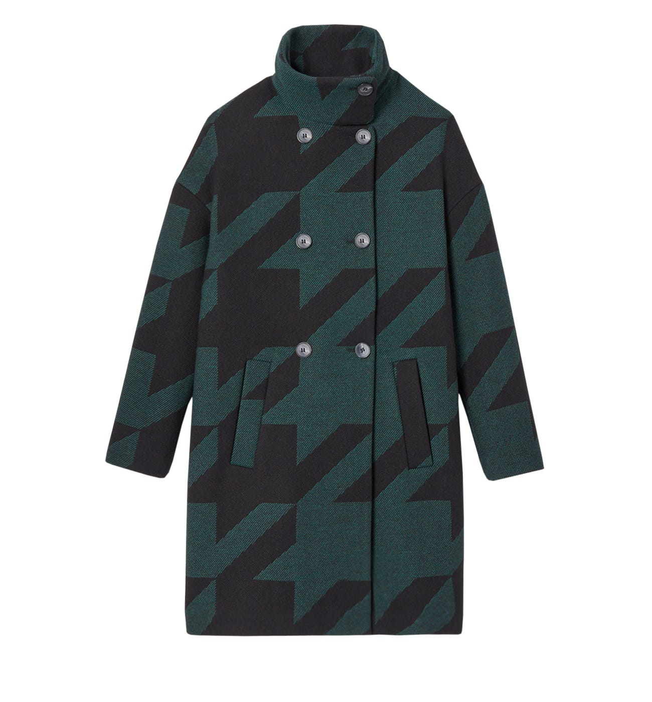 Wool blend coat