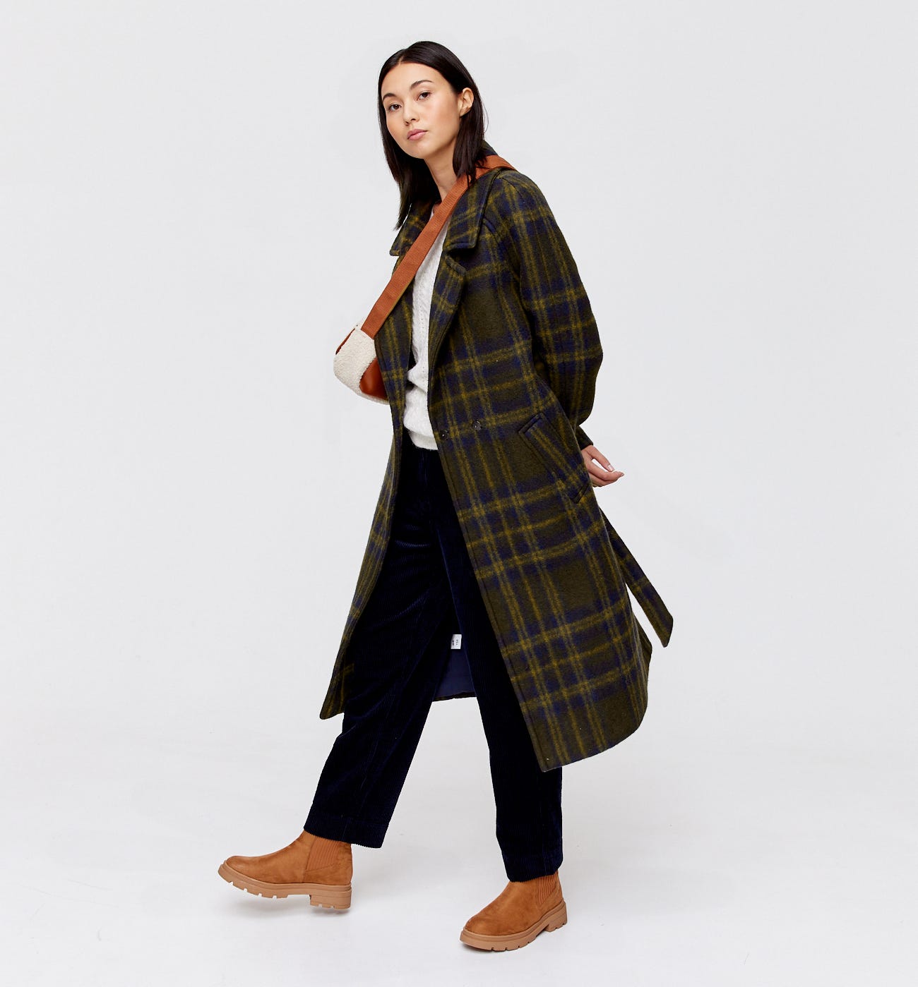Wool-blend coat
