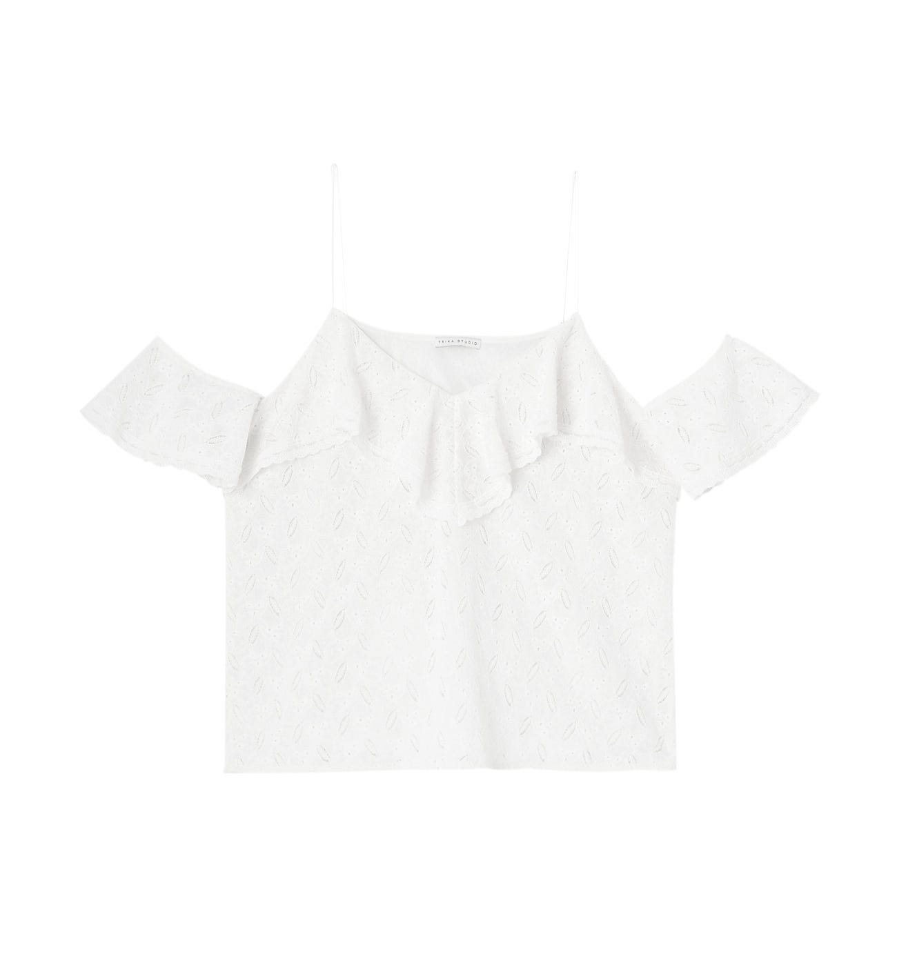 Spitzentop mit Volants